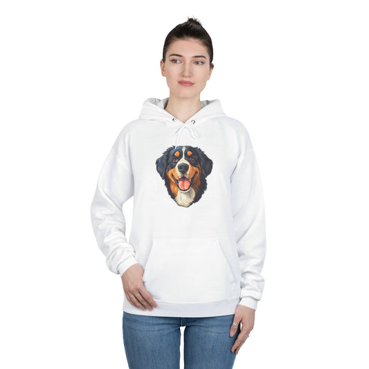 Bernese Mountain Dog Face Hoodie — Cozy Pullover for Dog Lovers